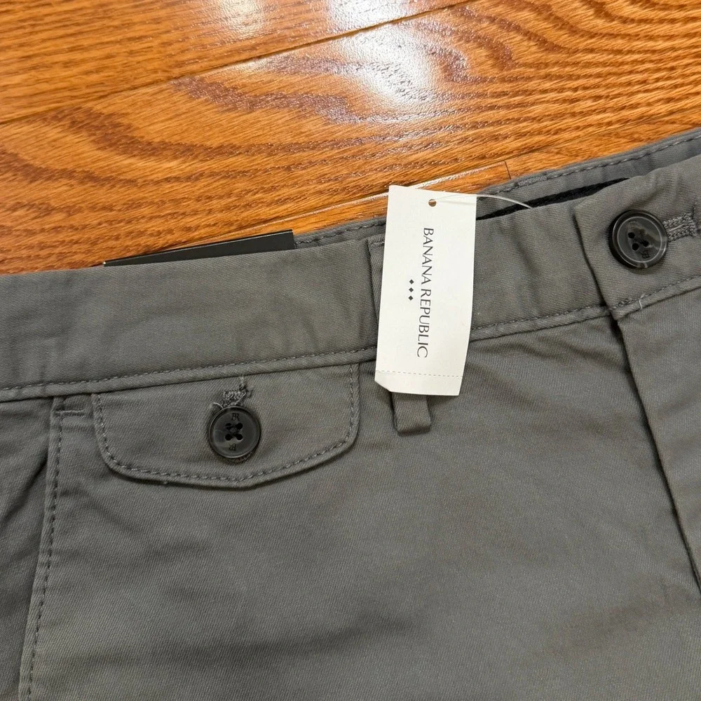 New Banana Republic Chino Shorts Mens 30 Slim Fit 7